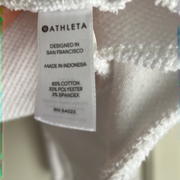 Athleta white zen cardigan, EUC, size medium. - Picture 5 of 6